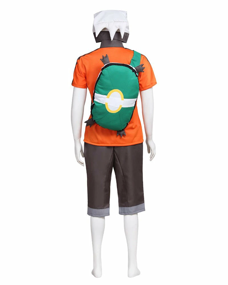 Auscosplay Pokemon Brendan Cosplay Costume Outfit Anime Costume 4 Auscosplay Pokemon Brendan Cosplay Costume Outfit Anime Costume