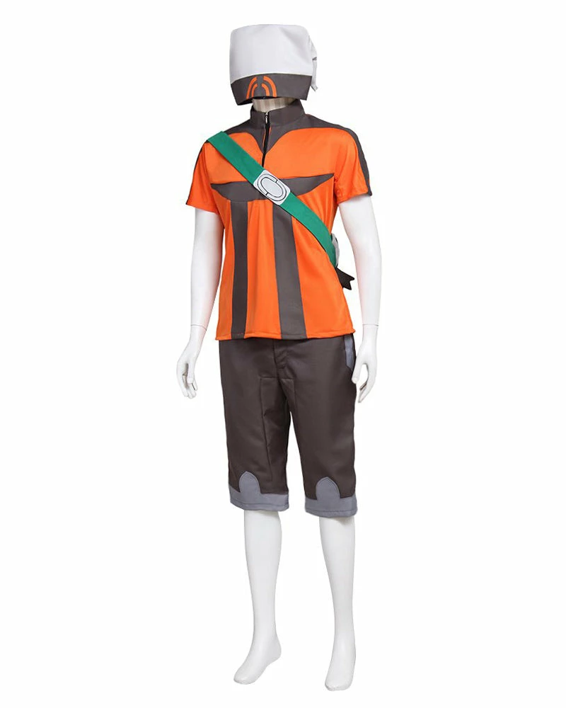 Auscosplay Pokemon Brendan Cosplay Costume Outfit Anime Costume 5 Auscosplay Pokemon Brendan Cosplay Costume Outfit Anime Costume