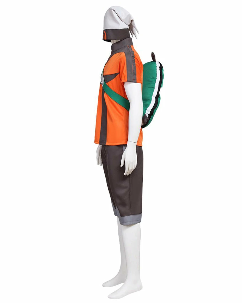 Auscosplay Pokemon Brendan Cosplay Costume Outfit Anime Costume 7 Auscosplay Pokemon Brendan Cosplay Costume Outfit Anime Costume