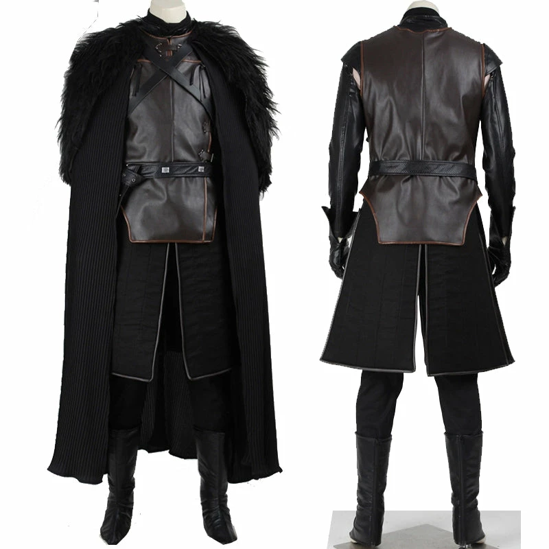 Auscosplay Game Of Thrones Jon Snow Cosplay Costume Outfit Full Set 3 Auscosplay Game Of Thrones Jon Snow Cosplay Costume Outfit Full Set