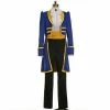 Auscosplay The Beast Costume Prince Adam Cosplay Outfit Men Suit Movie Costume