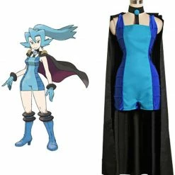 Auscosplay Pokemon Clair Cosplay Costume