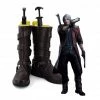 Auscosplay Devil May Cry 5 Dante Cosplay Shoes Brown Boots