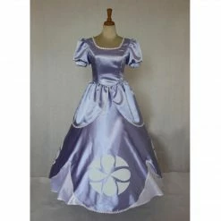 Auscosplay Princess Sofia Cosplay Costume Dress For Adult