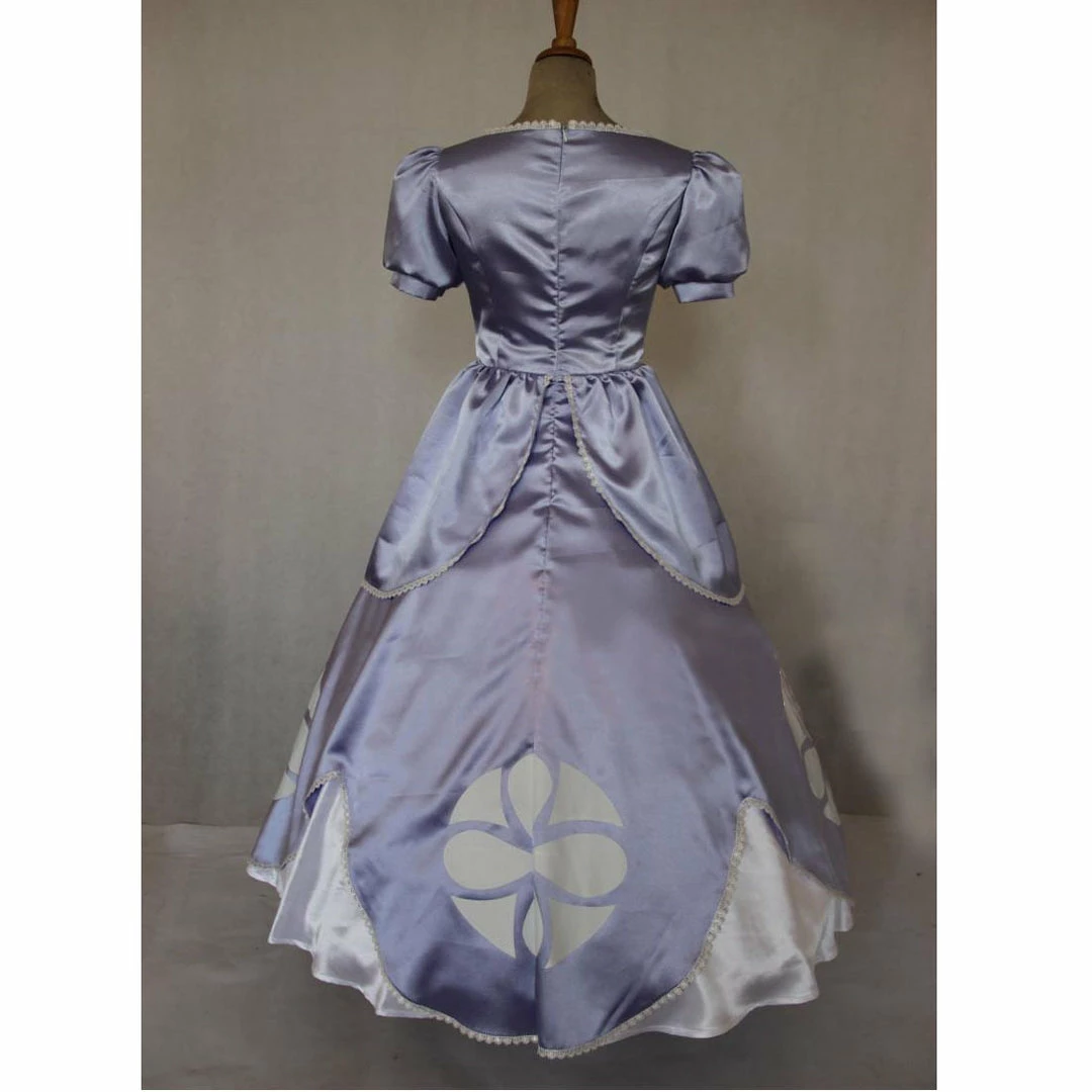Auscosplay Princess Sofia Cosplay Costume Dress For Adult 4 Auscosplay Princess Sofia Cosplay Costume Dress For Adult