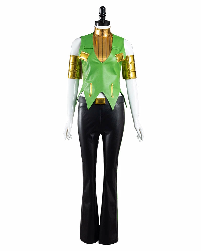 Auscosplay JoJo's Bizarre Ermes Costello Cosplay Costume Anime Costume 3 Auscosplay JoJo's Bizarre Ermes Costello Cosplay Costume Anime Costume