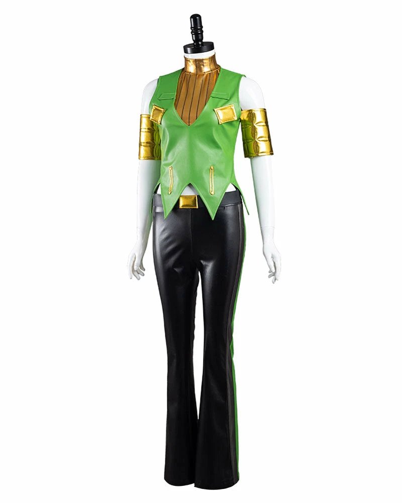 Auscosplay JoJo's Bizarre Ermes Costello Cosplay Costume Anime Costume 5 Auscosplay JoJo's Bizarre Ermes Costello Cosplay Costume Anime Costume