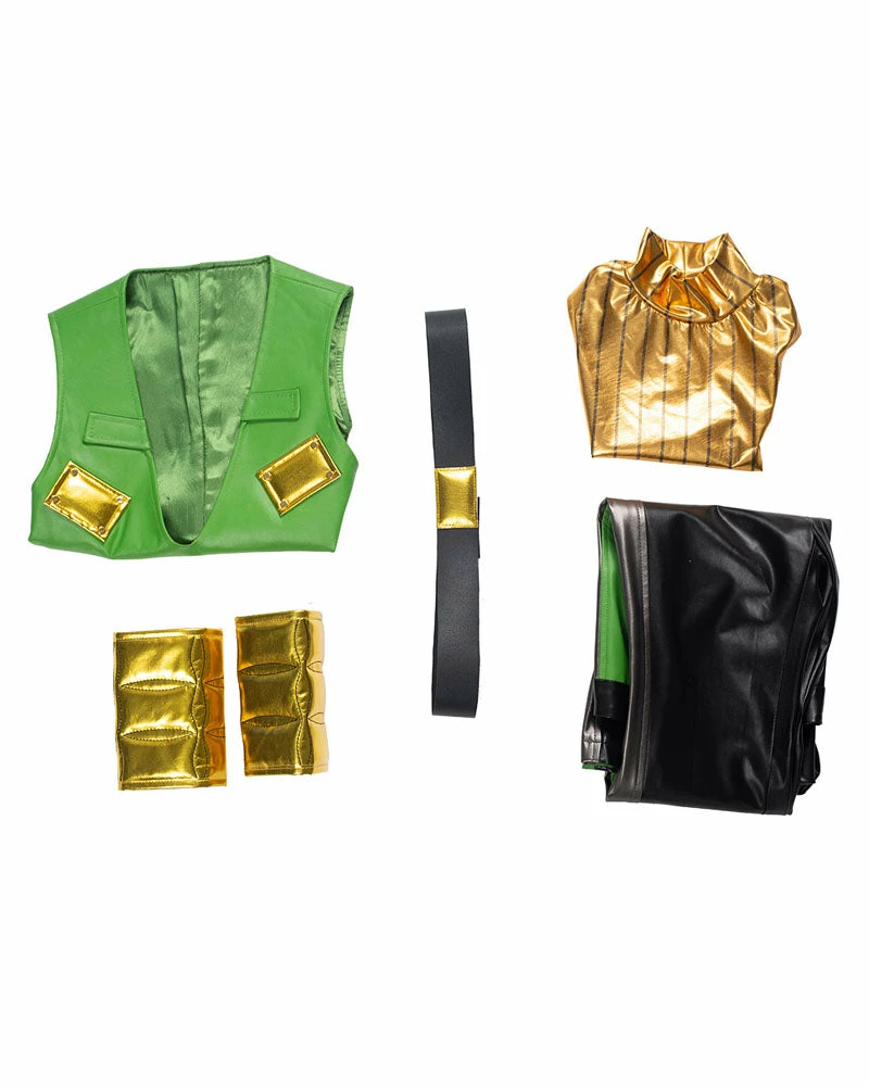 Auscosplay JoJo's Bizarre Ermes Costello Cosplay Costume Anime Costume 6 Auscosplay JoJo's Bizarre Ermes Costello Cosplay Costume Anime Costume