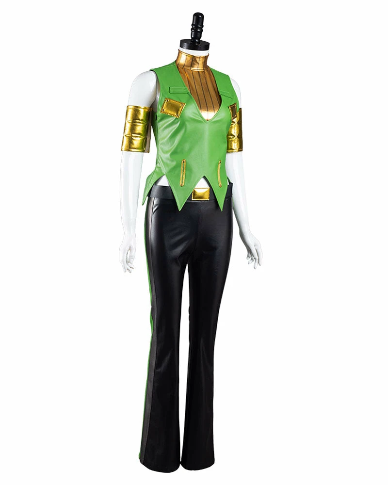 Auscosplay JoJo's Bizarre Ermes Costello Cosplay Costume Anime Costume 7 Auscosplay JoJo's Bizarre Ermes Costello Cosplay Costume Anime Costume
