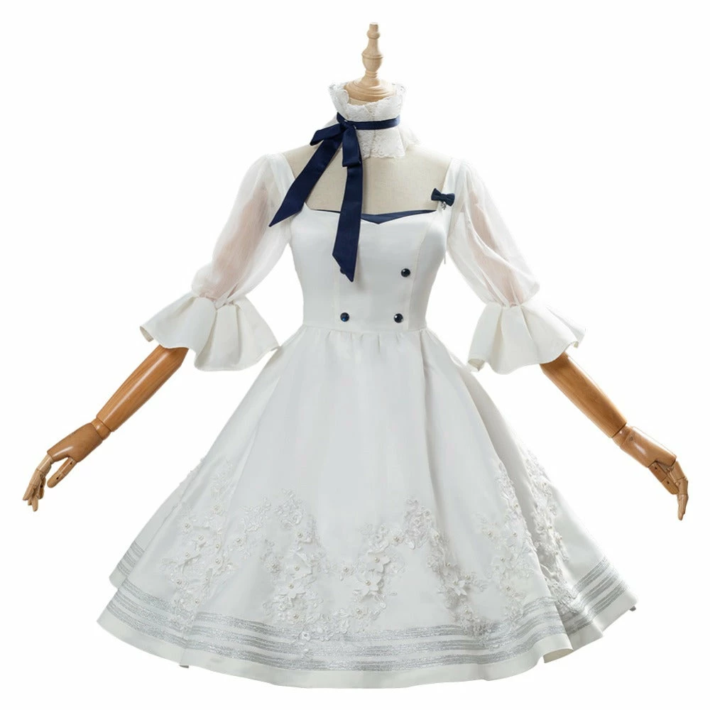Auscosplay Anime Costume Fate Grand Order Arutoria Pendoragon White Cosplay Costume 3 Auscosplay Anime Costume Fate Grand Order Arutoria Pendoragon White Cosplay Costume