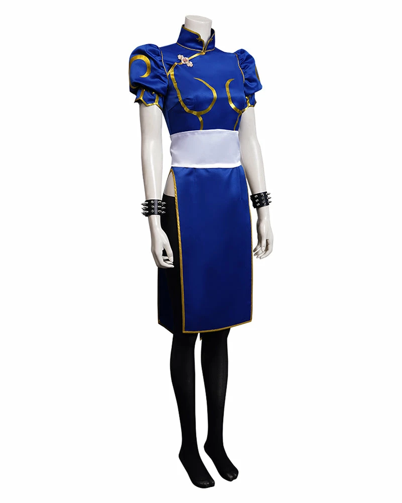 Auscosplay Street Fighter Chun-Li Chun Li Cosplay Costume Video Game Costume 12 Auscosplay Street Fighter Chun-Li Chun Li Cosplay Costume Video Game Costume