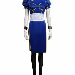 Auscosplay Street Fighter Chun-Li Chun Li Cosplay Costume Video Game Costume 16 Auscosplay Street Fighter Chun-Li Chun Li Cosplay Costume Video Game Costume
