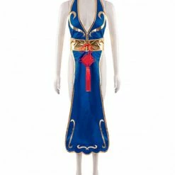 Auscosplay Street Fighter Chun-Li Chun Li Cosplay Costume Video Game Costume