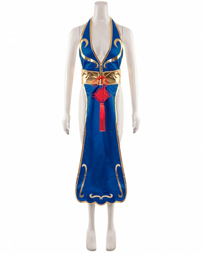 Auscosplay Street Fighter Chun-Li Chun Li Cosplay Costume Video Game Costume 4 Auscosplay Street Fighter Chun-Li Chun Li Cosplay Costume Video Game Costume