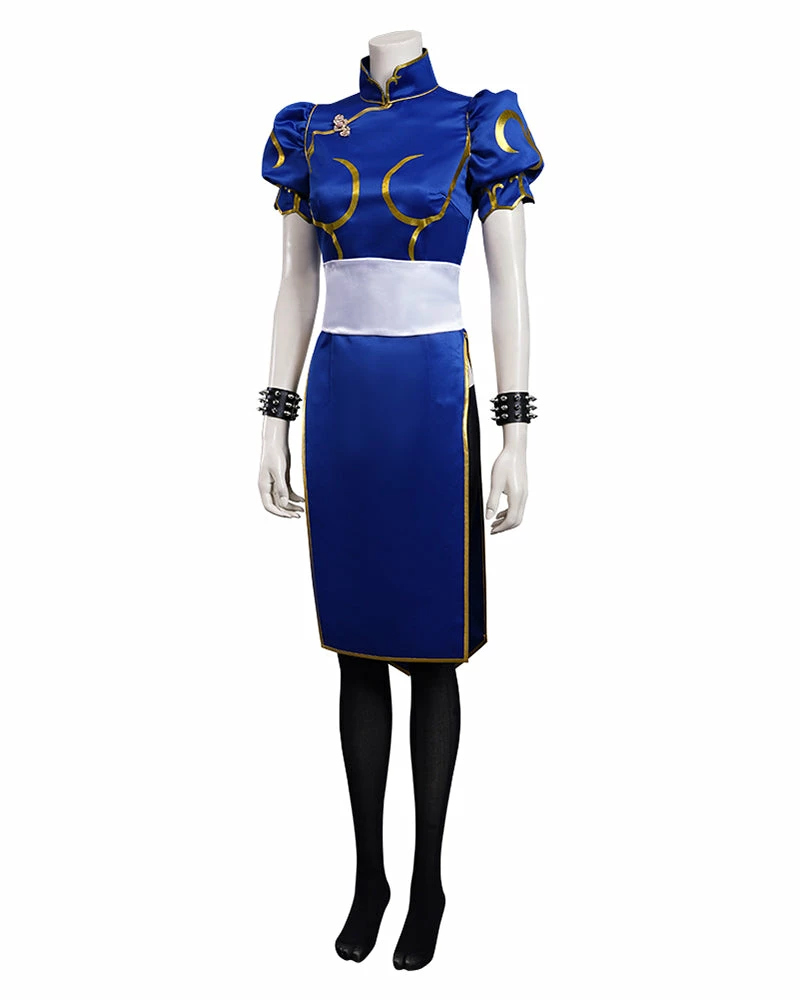 Auscosplay Street Fighter Chun-Li Chun Li Cosplay Costume Video Game Costume 11 Auscosplay Street Fighter Chun-Li Chun Li Cosplay Costume Video Game Costume