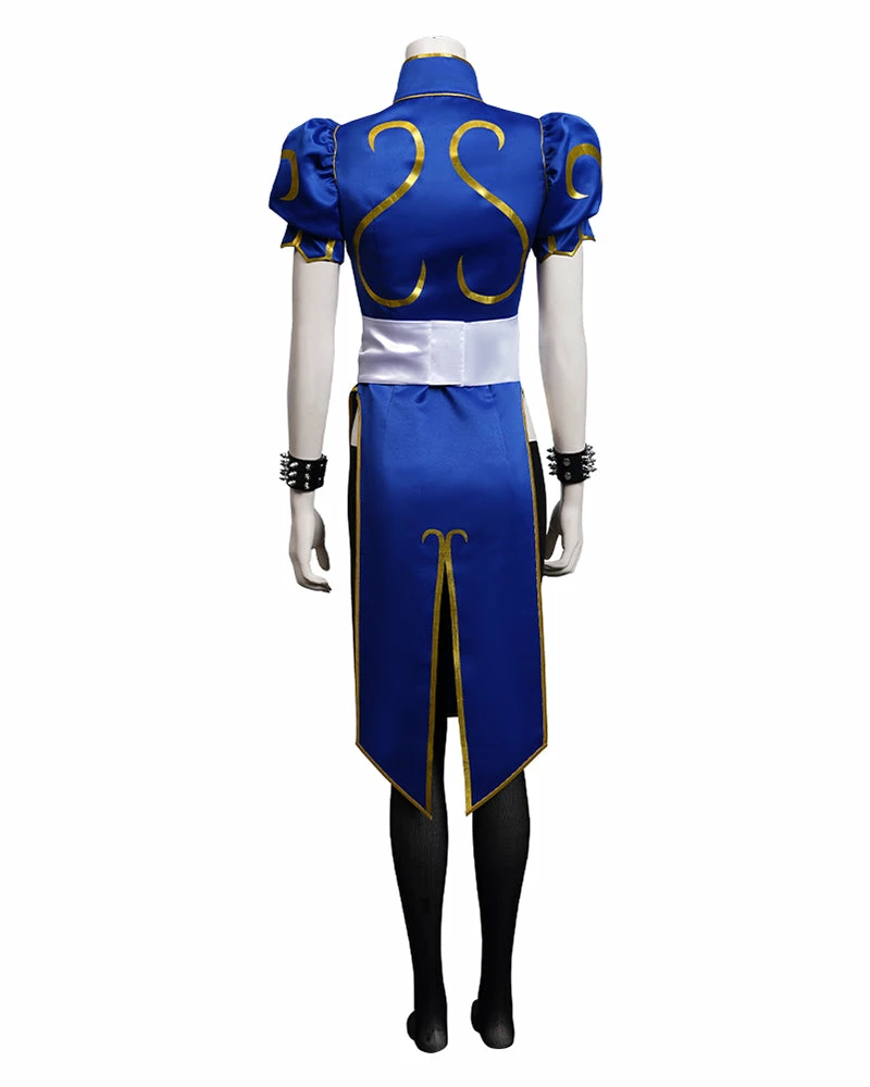 Auscosplay Street Fighter Chun-Li Chun Li Cosplay Costume Video Game Costume 8 Auscosplay Street Fighter Chun-Li Chun Li Cosplay Costume Video Game Costume
