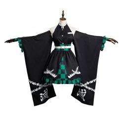 Auscosplay Demon Slayer Tanjiro Kamado Cosplay Costume Female Dress