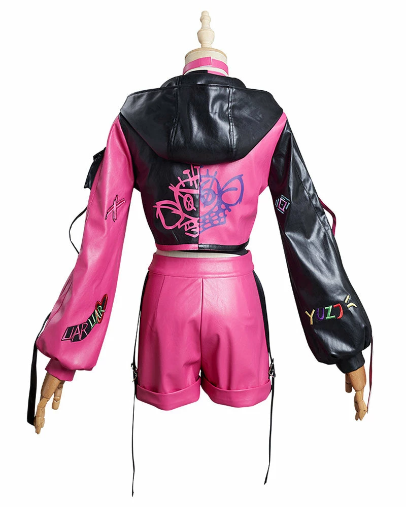 Auscosplay Arcane LoL Jinx Cosplay Costume League Of Legends Outfit League Of Legends (LOL) Cosplay 4 Auscosplay Arcane LoL Jinx Cosplay Costume League Of Legends Outfit League Of Legends (LOL) Cosplay