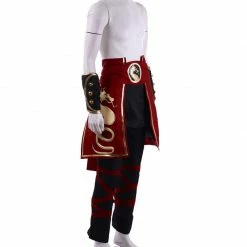 Auscosplay Mortal Kombat Costumes Mortal Kombat Liu Kang Cosplay Costume Outfit