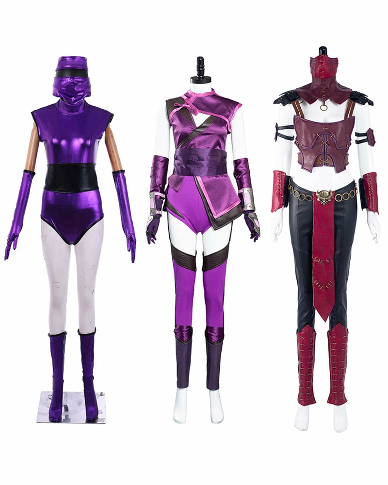 Auscosplay Mortal Kombat Mileena Cosplay Purple Costume Mortal Kombat Costumes 3 Auscosplay Mortal Kombat Mileena Cosplay Purple Costume Mortal Kombat Costumes