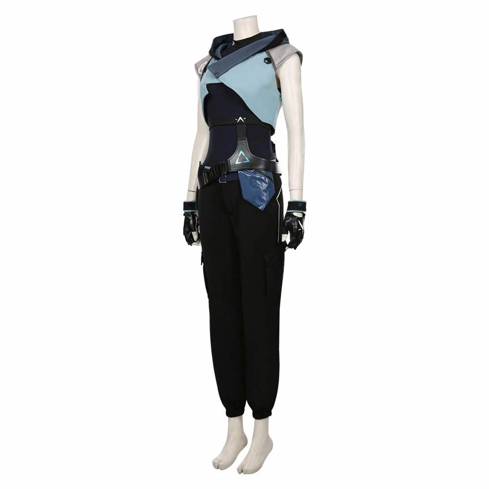 Auscosplay Valorant Jett Cosplay Costume 5 Auscosplay Valorant Jett Cosplay Costume