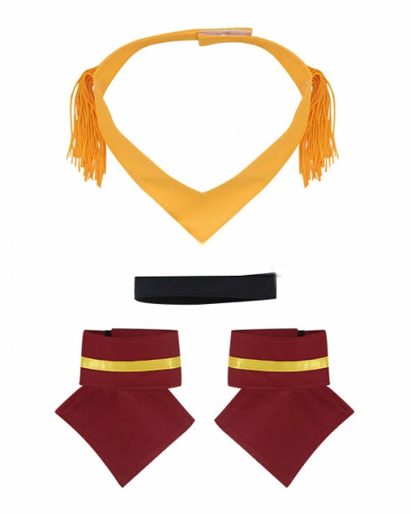 Auscosplay Avatar The Last Airbender Toph Beifong Red Cosplay Costume 5 Auscosplay Avatar The Last Airbender Toph Beifong Red Cosplay Costume