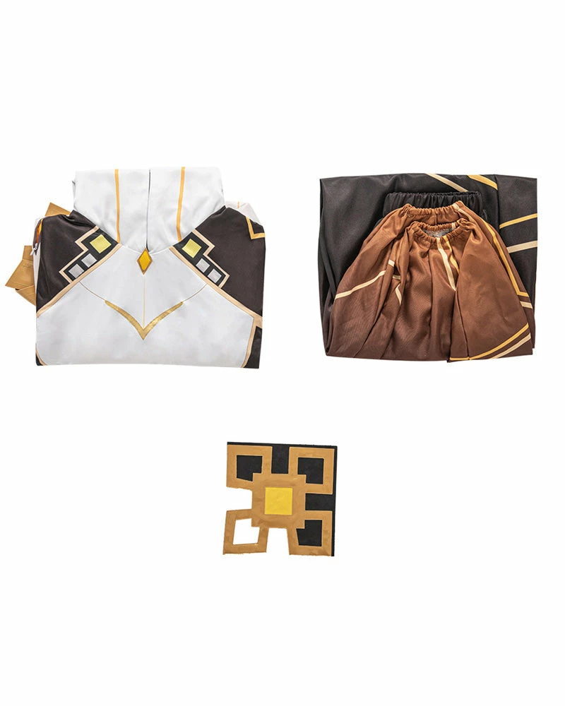 Auscosplay Genshin Impact Morax Cosplay Costume Outfits Suit 5 Auscosplay Genshin Impact Morax Cosplay Costume Outfits Suit