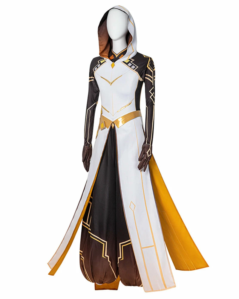 Auscosplay Genshin Impact Morax Cosplay Costume Outfits Suit 6 Auscosplay Genshin Impact Morax Cosplay Costume Outfits Suit