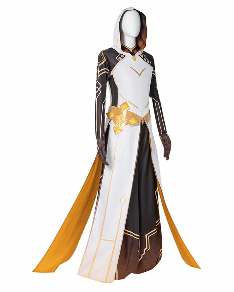 Auscosplay Genshin Impact Morax Cosplay Costume Outfits Suit 7 Auscosplay Genshin Impact Morax Cosplay Costume Outfits Suit