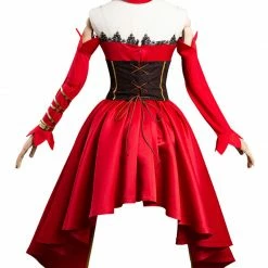 Auscosplay Takt Op Destiny Cosplay Costume Red Dress