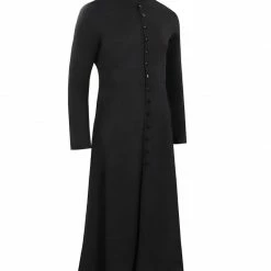 Auscosplay Movie Costume Matrix Resurrections Neo Cosplay Costume Trench Coat