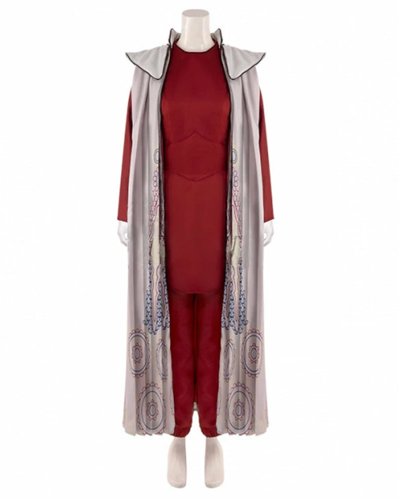 Auscosplay Princess Leia Bespin Cosplay Costume Red Dress Movie Costume 3 Auscosplay Princess Leia Bespin Cosplay Costume Red Dress Movie Costume