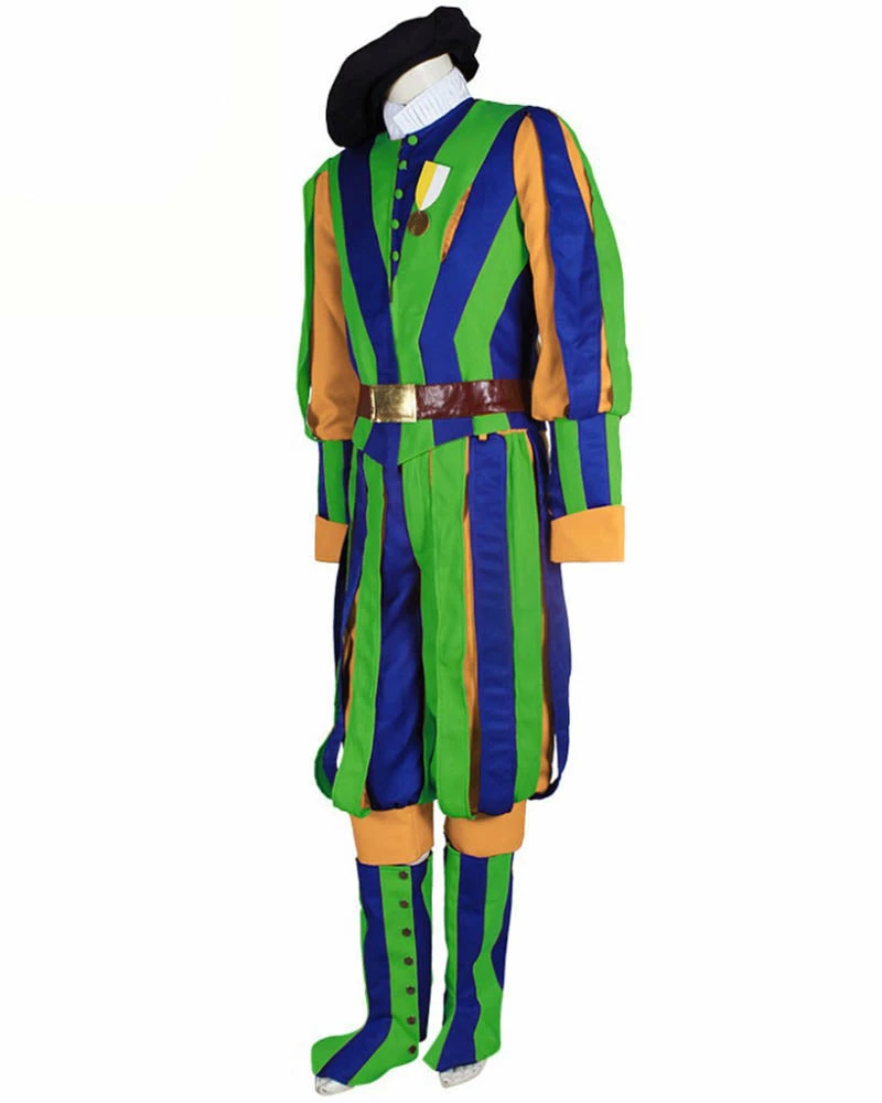 Auscosplay Switzerland Soldiers Costume Swiss Guard Uniform For Adult Men 11 Auscosplay Switzerland Soldiers Costume Swiss Guard Uniform For Adult Men