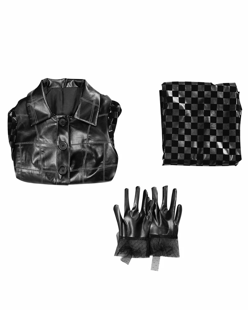 Auscosplay Cruella De Vil Cosplay Costume Outfit 7 Auscosplay Cruella De Vil Cosplay Costume Outfit