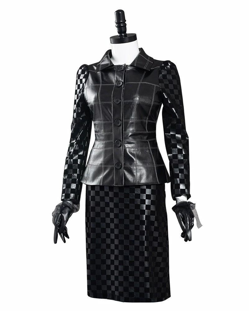 Auscosplay Cruella De Vil Cosplay Costume Outfit 5 Auscosplay Cruella De Vil Cosplay Costume Outfit