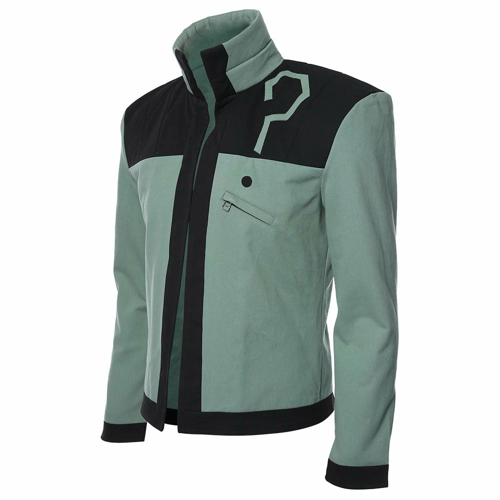 Auscosplay DC Young Justice Riddler Cosplay Costume Only Jacket Movie Costume 5 Auscosplay DC Young Justice Riddler Cosplay Costume Only Jacket Movie Costume