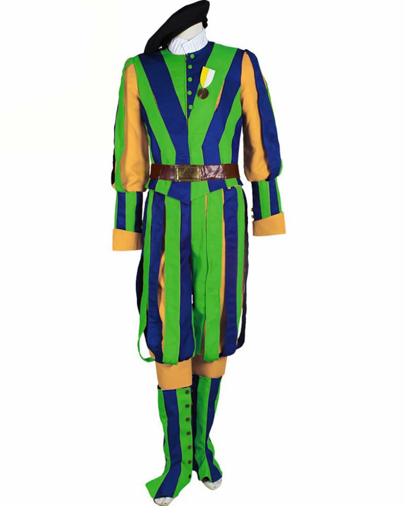 Auscosplay Switzerland Soldiers Costume Swiss Guard Uniform For Adult Men 10 Auscosplay Switzerland Soldiers Costume Swiss Guard Uniform For Adult Men