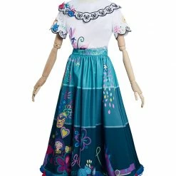 Auscosplay Mirabel Cosplay Costume Encanto Dress