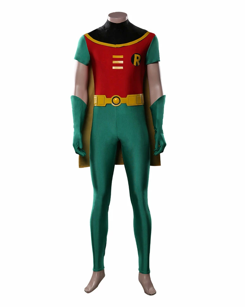 Auscosplay Movie Costume Teen Titans Robin Cosplay Costume Jumpsuit Outfits 3 Auscosplay Movie Costume Teen Titans Robin Cosplay Costume Jumpsuit Outfits