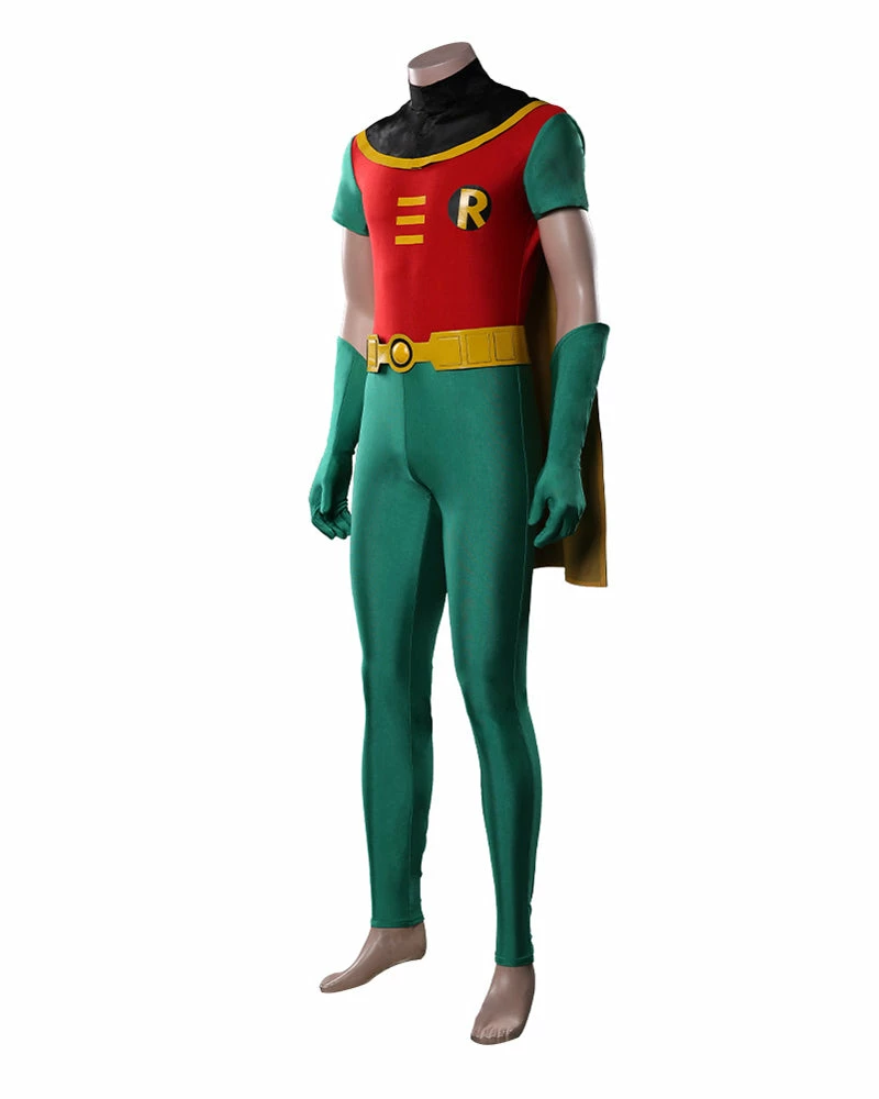 Auscosplay Movie Costume Teen Titans Robin Cosplay Costume Jumpsuit Outfits 5 Auscosplay Movie Costume Teen Titans Robin Cosplay Costume Jumpsuit Outfits