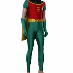 Auscosplay Movie Costume Teen Titans Robin Cosplay Costume Jumpsuit Outfits 10 Auscosplay Movie Costume Teen Titans Robin Cosplay Costume Jumpsuit Outfits