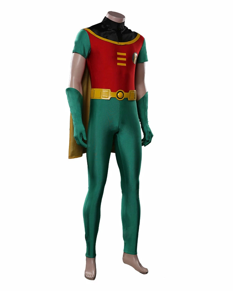 Auscosplay Movie Costume Teen Titans Robin Cosplay Costume Jumpsuit Outfits 6 Auscosplay Movie Costume Teen Titans Robin Cosplay Costume Jumpsuit Outfits