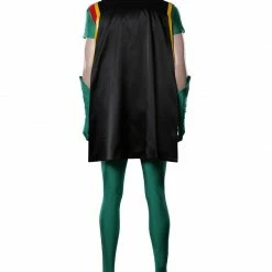 Auscosplay Movie Costume Teen Titans Robin Cosplay Costume Jumpsuit Outfits