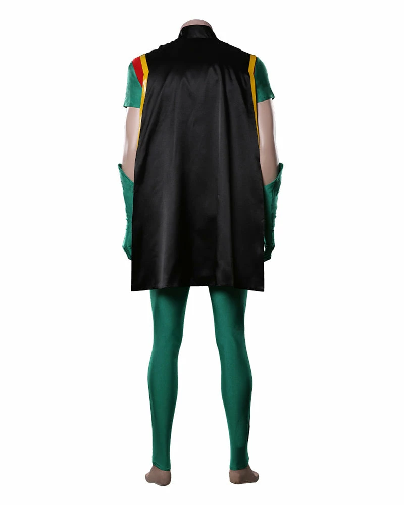 Auscosplay Movie Costume Teen Titans Robin Cosplay Costume Jumpsuit Outfits 4 Auscosplay Movie Costume Teen Titans Robin Cosplay Costume Jumpsuit Outfits