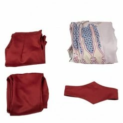 Auscosplay Princess Leia Bespin Cosplay Costume Red Dress Movie Costume 9 Auscosplay Princess Leia Bespin Cosplay Costume Red Dress Movie Costume