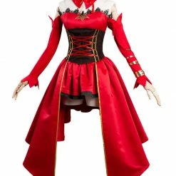 Auscosplay Takt Op Destiny Cosplay Costume Red Dress 13 Auscosplay Takt Op Destiny Cosplay Costume Red Dress