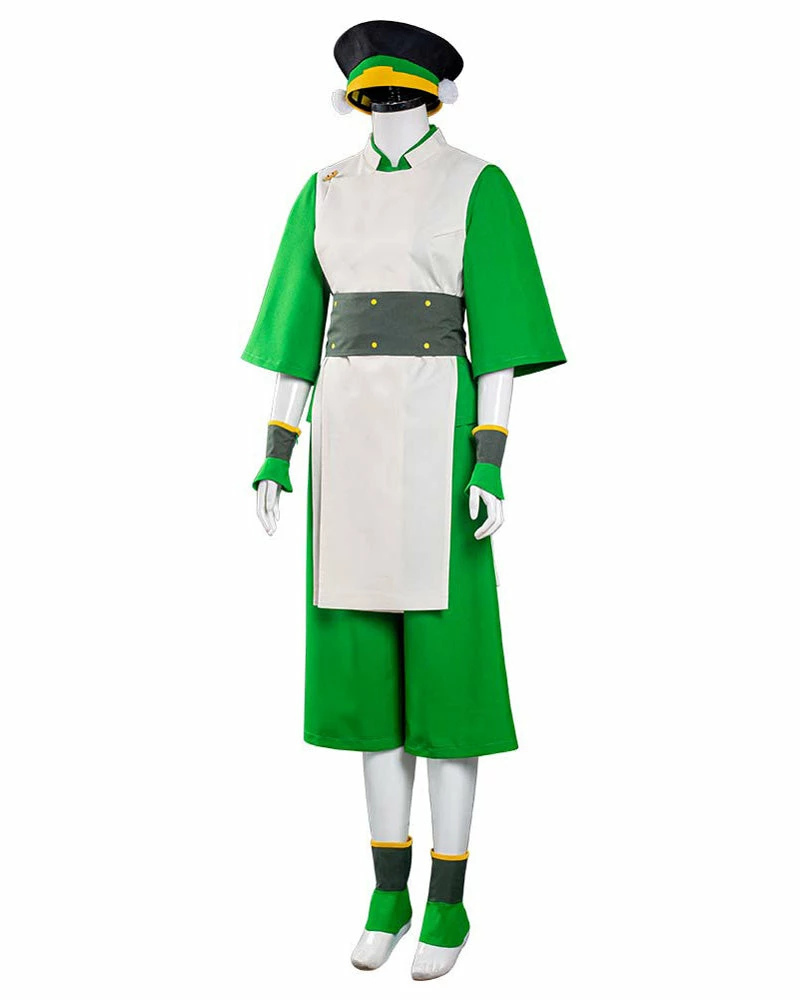 Auscosplay Anime Costume Avatar The Last Airbender Toph Bengfang Cosplay Costume 5 Auscosplay Anime Costume Avatar The Last Airbender Toph Bengfang Cosplay Costume
