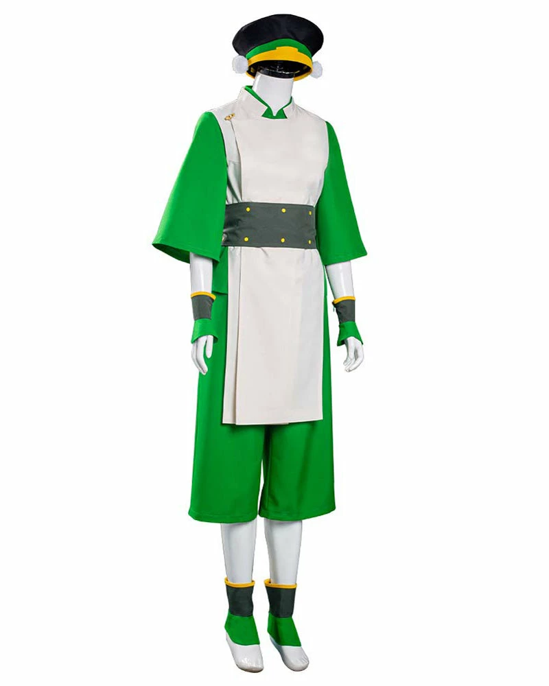 Auscosplay Anime Costume Avatar The Last Airbender Toph Bengfang Cosplay Costume 6 Auscosplay Anime Costume Avatar The Last Airbender Toph Bengfang Cosplay Costume