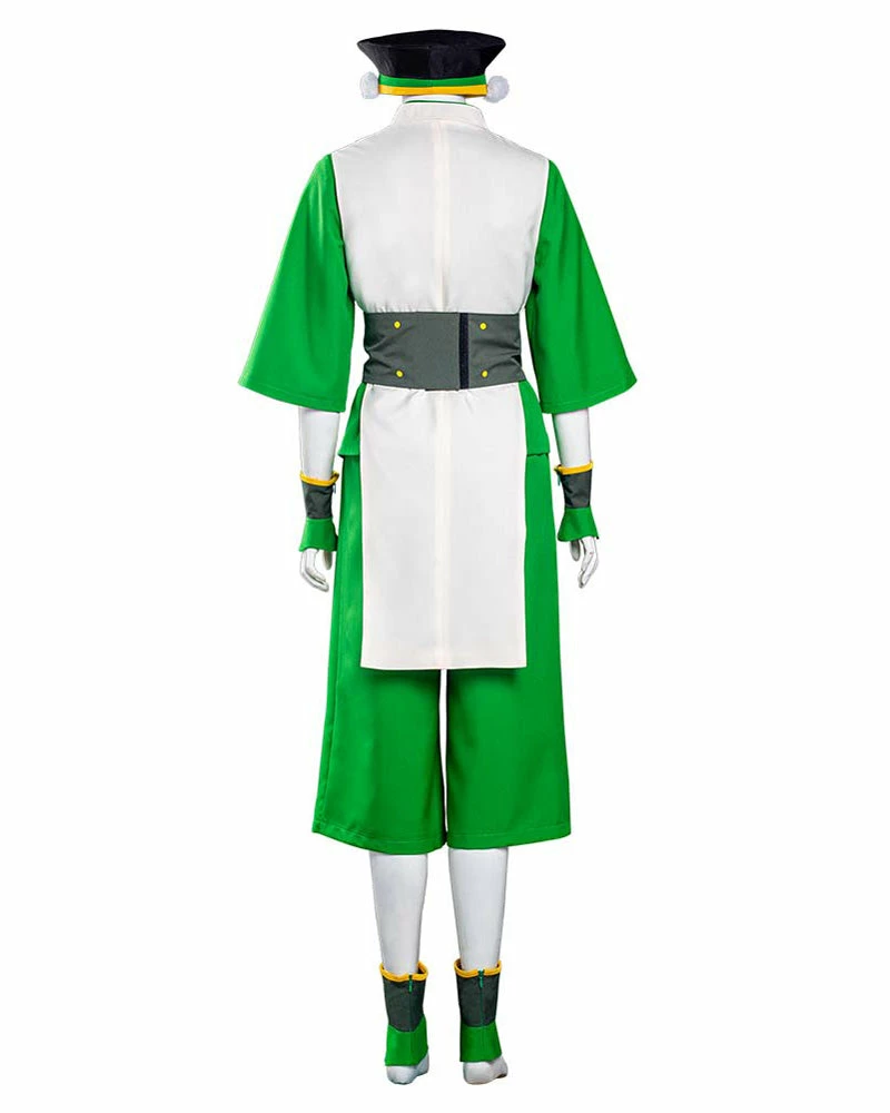 Auscosplay Anime Costume Avatar The Last Airbender Toph Bengfang Cosplay Costume 4 Auscosplay Anime Costume Avatar The Last Airbender Toph Bengfang Cosplay Costume