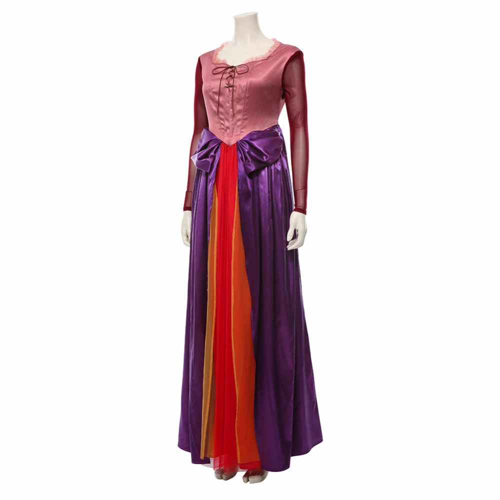 Auscosplay Hocus Pocus Sarah Sanderson Cosplay Costume Dress 7 Auscosplay Hocus Pocus Sarah Sanderson Cosplay Costume Dress